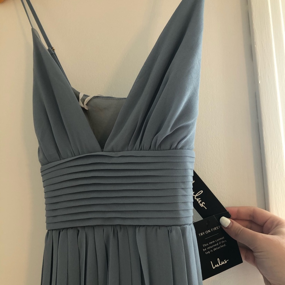 Depths of My Love Dusty Blue Maxi Dress - Picture 7 of 7